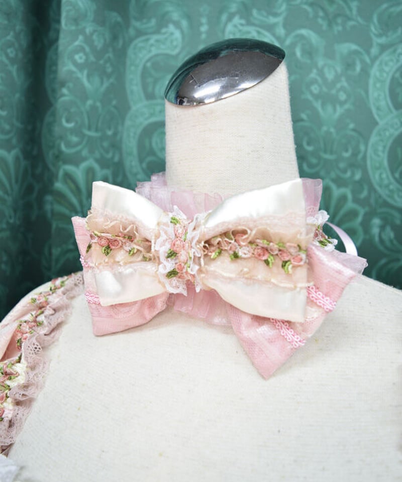 kki.2456 マリーアントワネットのロングコルセット/リボンチョーカー