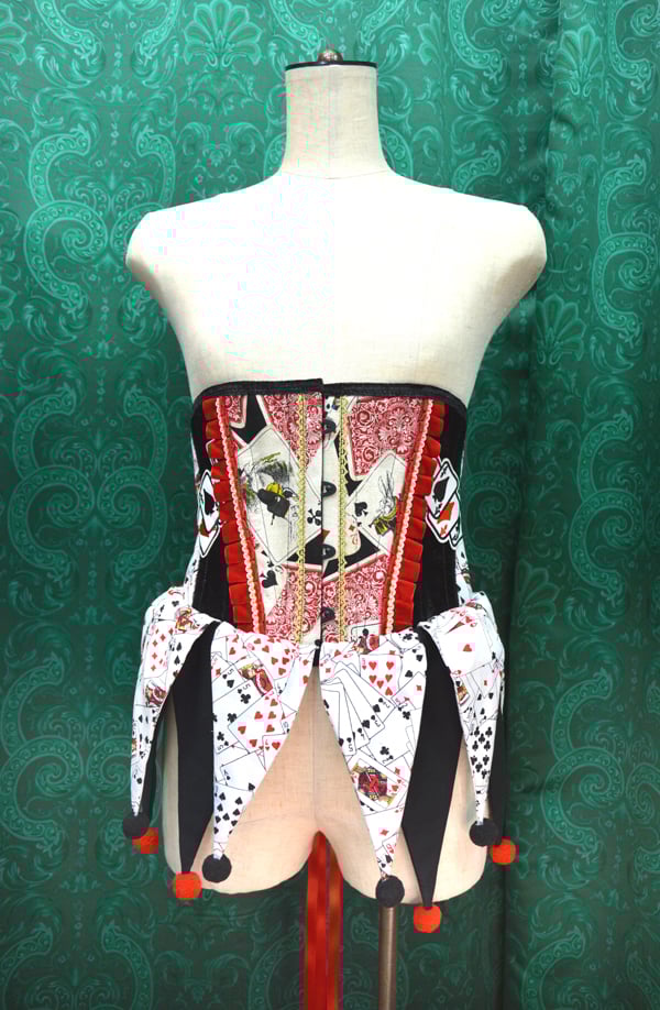 ミニコルセット 西洋カルタレッド トランプ