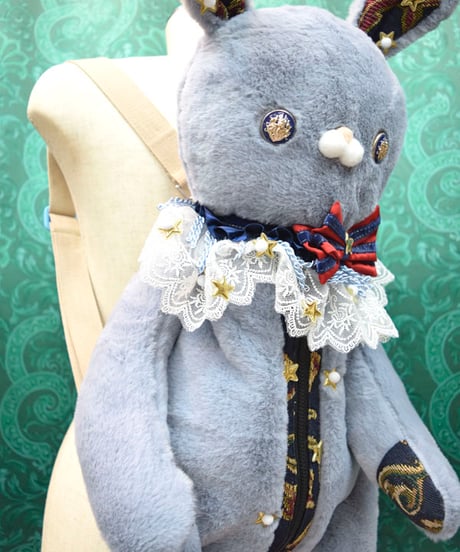 kki.2585　星の子ぬいぐるみBAG。＜グレーうさたん＞