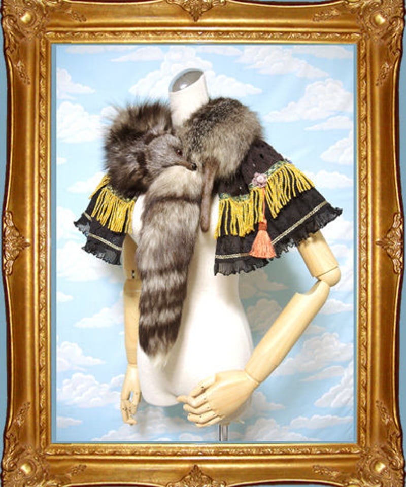 マフラー 襟巻き きつね ？ キツネ 剥製 マフラー 狐 キツネ マフラー