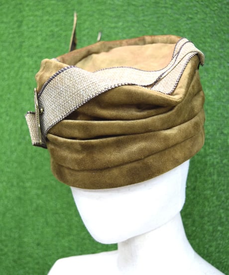 kki.2229　キジの羽根のヴィンテージクラッシュHAT。