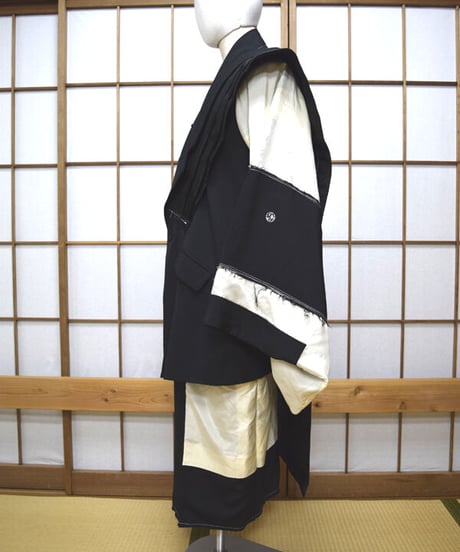 kki.2551　【KIMONO Custom】モノクロ裃ジャケット。