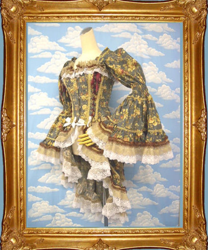 kki.1273 野薔薇ロココドレスバスクコルセット 。 | 危機裸裸商店WEBSHOP