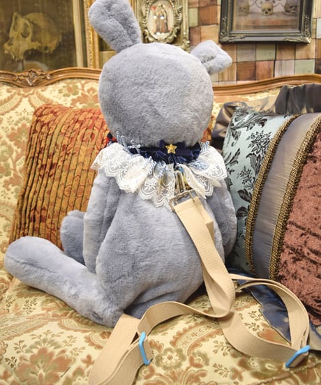 kki.2585　星の子ぬいぐるみBAG。＜グレーうさたん＞