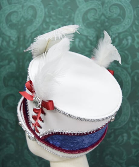 kki.2504　トリコロールカラー鼓笛隊HAT。