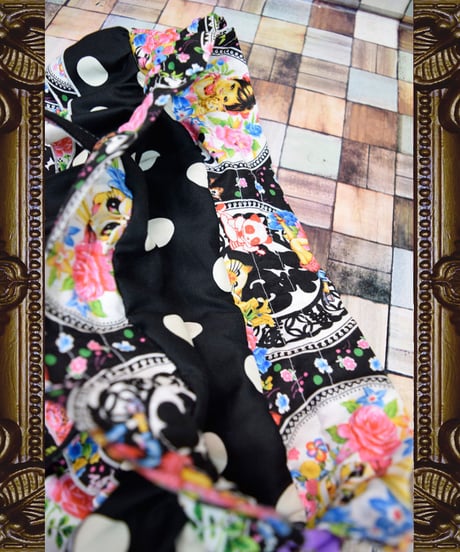 kki.2210　レトロチャイナきんちゃくBAG。＜くろ＞