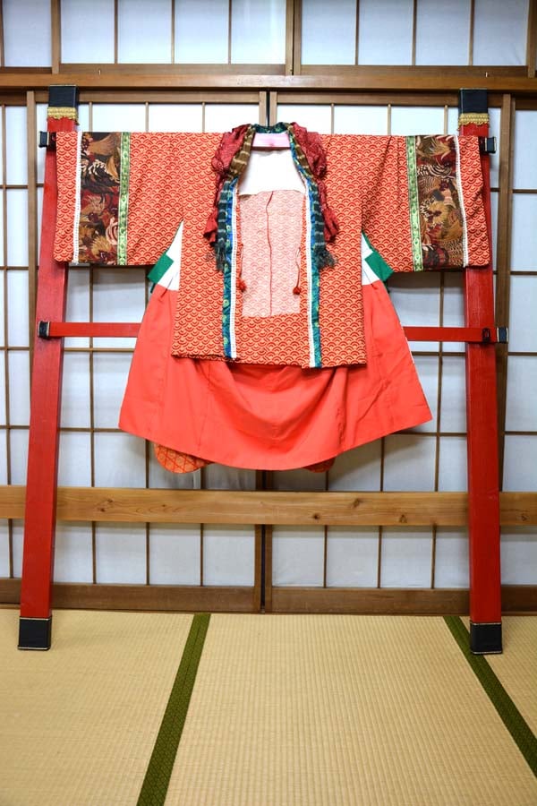 kki.2613 【KIMONO Custom】緑黄色着物羽織。 | 危機裸裸商店WEBSHOP