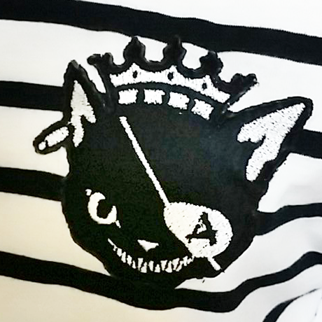 チェシャ猫 長袖トレーナー ブラック CHESHIRE CAT チェシャ猫 長袖トレーナー ブラック CHESHIRE CAT チェシャ猫