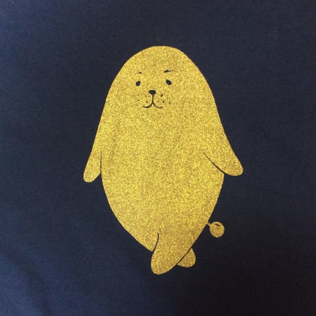 金ののがちゃんTシャツ - 子ども140サイズ 深緑
