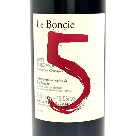 Le Boncie - 5 Cinque Toscana Rosso IGT 2023 赤辛 レボンチエ・チンクエ