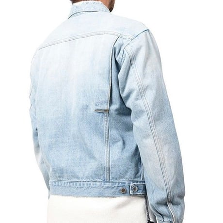 14oz DAMAGED JEAN JACKET / GREY / 11B18JK04MT