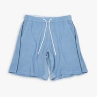 34/-BURNEST PILE ATHLETIC SHORTS / SAX / 11B18PA32FB