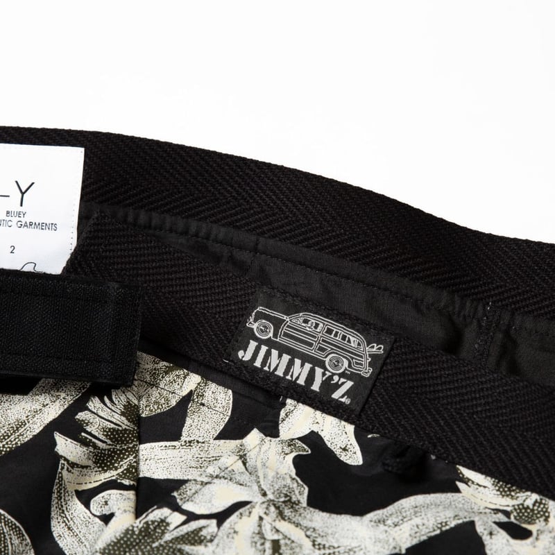 BLUEY×JIMMY'Z RAYON SHORTS / BLACK / 15B20PA22S