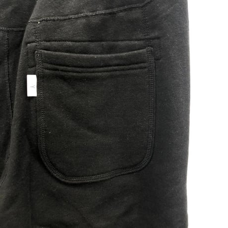 LOOPWHEEL SWEAT SHORTS / BLACK / 07B16PA02FB