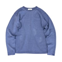 PIGMENT DYED HEAVY JERSEY PULLOVER / BLUE / 15B20CN11FB
