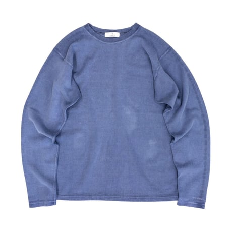 PIGMENT DYED HEAVY JERSEY PULLOVER / BLUE / 15B20CN11FB