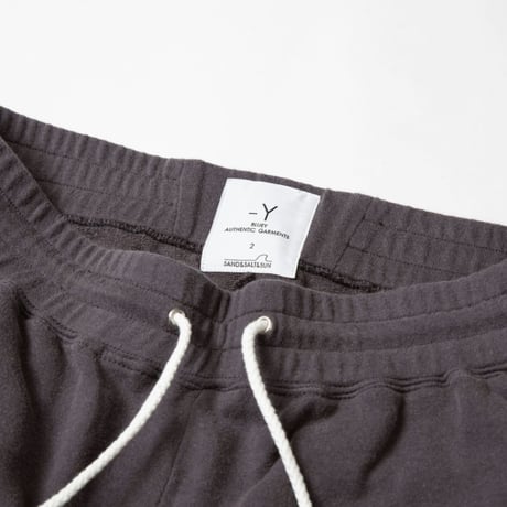 OZONE WASH SWEAT SHORTS / CHARCOAL / 15B20PA10FB