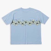 34/-BURNEST ALOHA PRINT S/S TEE / SAX / 11B18TS34FB