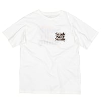 SANDY SALTY SUNNY S/S TEE / OFF×RED / 15B20TS14FB