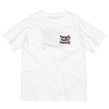 SANDY SALTY SUNNY S/S TEE / OFF×RED / 15B20TS14FB