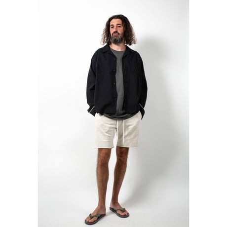 OZONE WASH SWEAT SHORTS / CHARCOAL / 15B20PA10FB