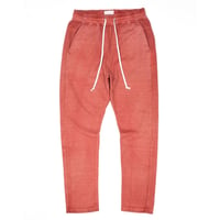 PIGMENT DYED HEAVY JERSEY PANTS / RED / 15B20PA12FB