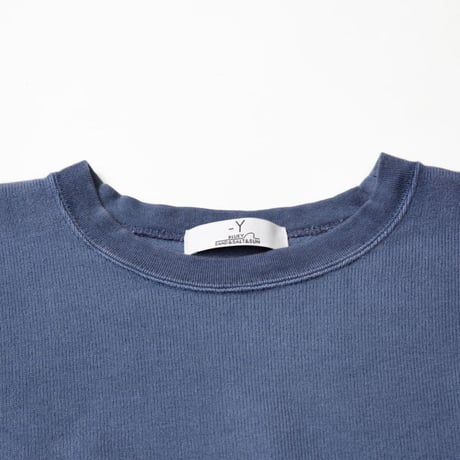 PIGMENT DYED HEAVY JERSEY PULLOVER / BLUE / 15B20CN11FB