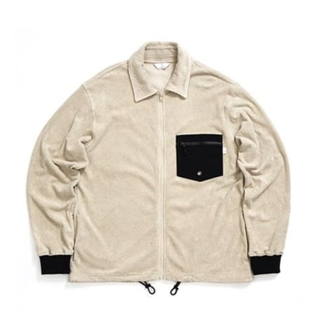PILE ZIPUP JACKET /  BEIGE  / 13B19JK23FB