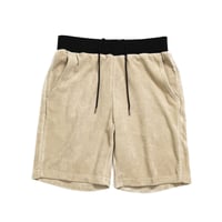 PILE SHORTS /  BEIGE  / 13B19PA24FB