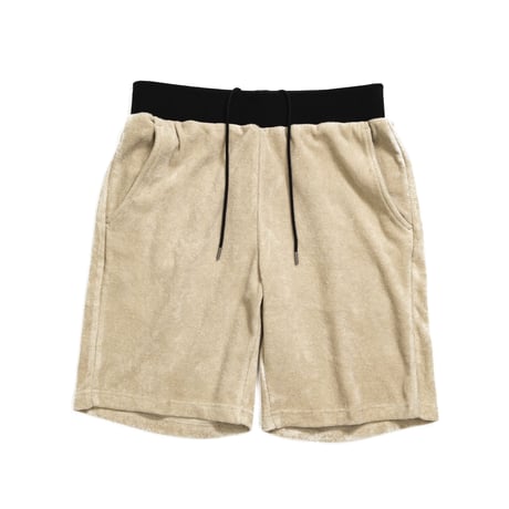 PILE SHORTS /  BEIGE  / 13B19PA24FB