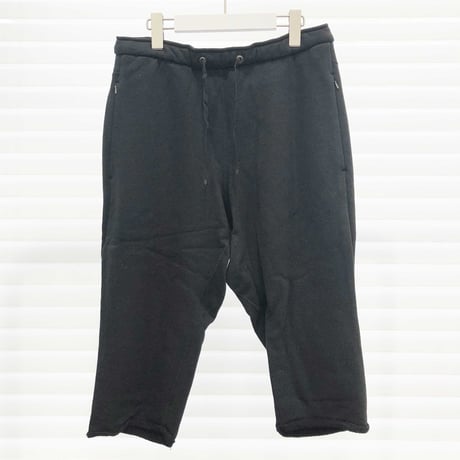 LOOPWHEEL SWEAT SHORTS / BLACK / 07B16PA02FB