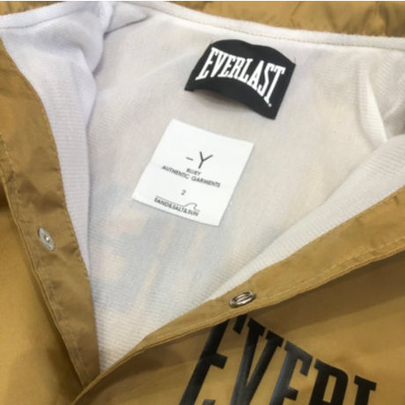 【美品】EVERLAST BLUEY 別注 裏ボア コーチジャケット キャメル BLUEY×EVERLAST COACH JACKET / CAMEL / 15B20JK30