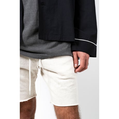 OZONE WASH SWEAT SHORTS / CHARCOAL / 15B20PA10FB