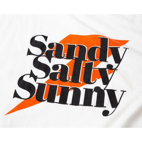SANDY SALTY SUNNY S/S TEE / OFF×RED / 15B20TS14FB