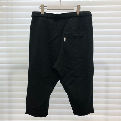 LOOPWHEEL SWEAT SHORTS / BLACK / 07B16PA02FB