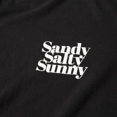 SANDY SALTY SUNNY S/S TEE / BLACK / 15B20TS14FB