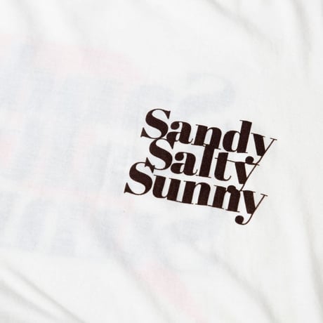 SANDY SALTY SUNNY S/S TEE / OFF×RED / 15B20TS14FB