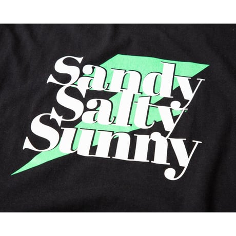 SANDY SALTY SUNNY S/S TEE / BLACK / 15B20TS14FB