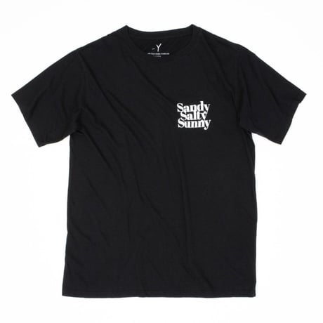 SANDY SALTY SUNNY S/S TEE / BLACK / 15B20TS14FB