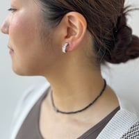 クリスタルのミニフープピアス＆イヤリング