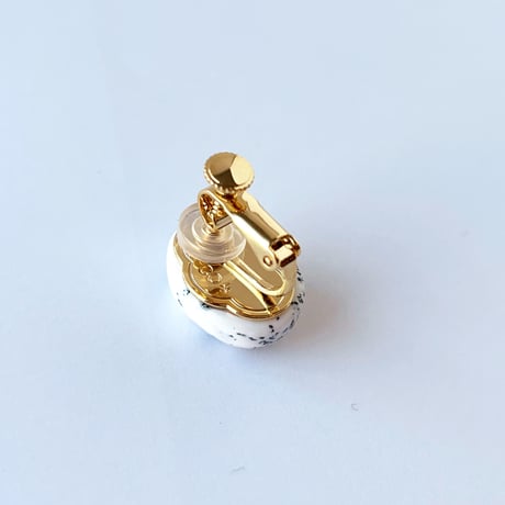 天然石カボション　ピアス&イヤリング