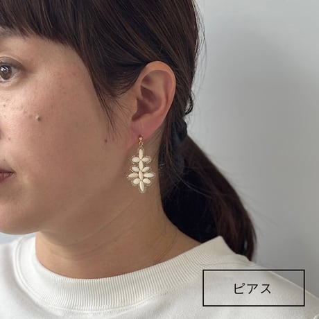 【SALE｜追加】ハンドワークピアス/イヤリング｜25-2-015-P/E
