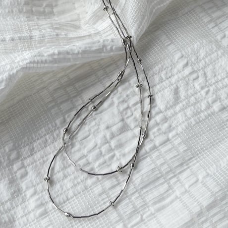 パーツミックスのロングネックレス
