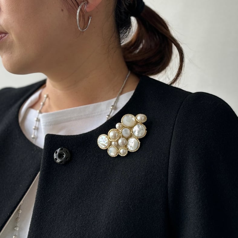 ブローチ｜RIC-078-WHT | CO＊STARRING ONLINE-SHOP