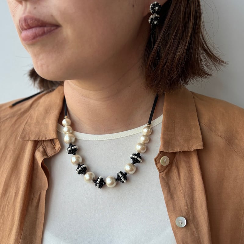 petiterobenoire プティローブノア コットンパール6連ネックレス petite robe noire コットンパール 6連ネックレス petite robe noire