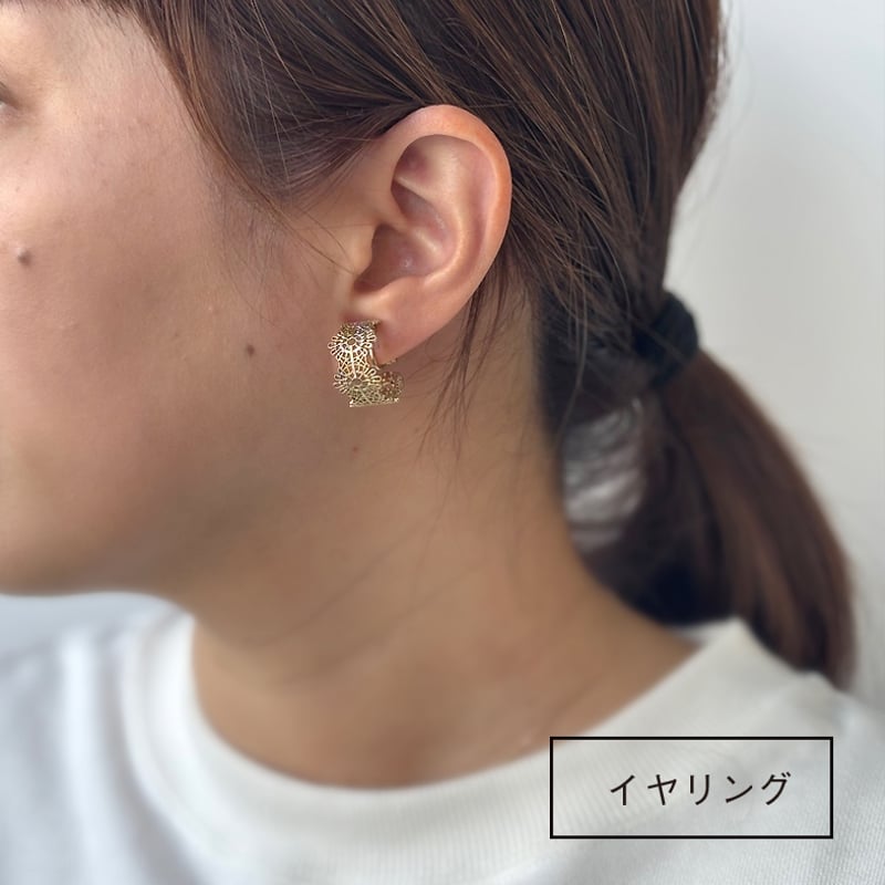 透かしフープのピアス/イヤリング｜25-2-012-P/E | CO＊STARRING