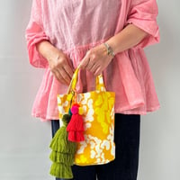 Citrus Limetta Print Bucket Bag  YELLOW
