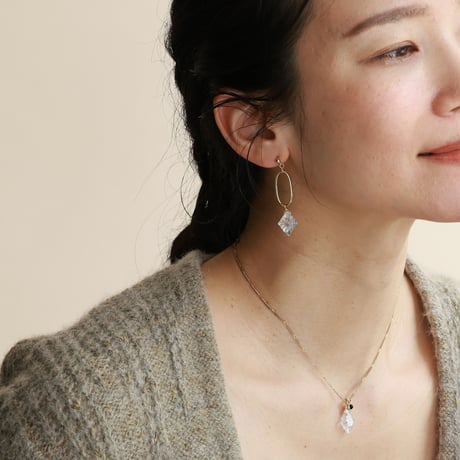 Tama ピアス tama◇希少✧ローマングラスピアス✧マルチカラー