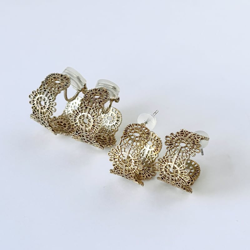 透かしフープのピアス/イヤリング｜25-2-012-P/E | CO＊STARRING ONL