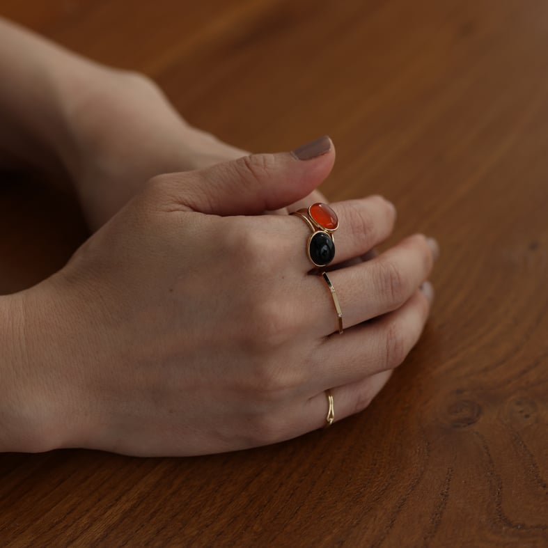 【美品】  No.217 リング 13.5号 デンマーク製 オクトリング SV (17~21号)